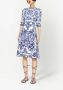 Dolce & Gabbana Midi-jurk met print Blauw - Thumbnail 2