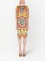 Dolce & Gabbana Midi-jurk met print Geel - Thumbnail 2