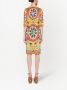 Dolce & Gabbana Midi-jurk met print Geel - Thumbnail 3