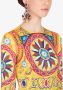 Dolce & Gabbana Midi-jurk met print Geel - Thumbnail 4