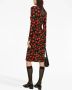 Dolce & Gabbana Midi-jurk met print Zwart - Thumbnail 4