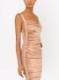 Dolce & Gabbana Midi-jurk met ruches Beige - Thumbnail 5