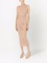 Dolce & Gabbana Midi-jurk met ruches Beige - Thumbnail 2