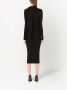 Dolce & Gabbana Midi-jurk met strik Zwart - Thumbnail 3