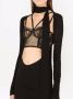 Dolce & Gabbana Midi-jurk met strik Zwart - Thumbnail 4