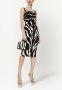 Dolce & Gabbana Midi-jurk met zebraprint Zwart - Thumbnail 2