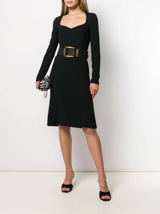 Dolce & Gabbana Midi-jurk Zwart