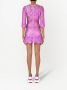 Dolce & Gabbana Mini-jurk met bloemenkant Roze - Thumbnail 4