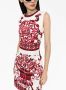 Dolce & Gabbana Mini-jurk met brokaat Wit - Thumbnail 4