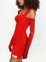 Dolce & Gabbana KIM mini-jurk van badstof Rood - Thumbnail 5
