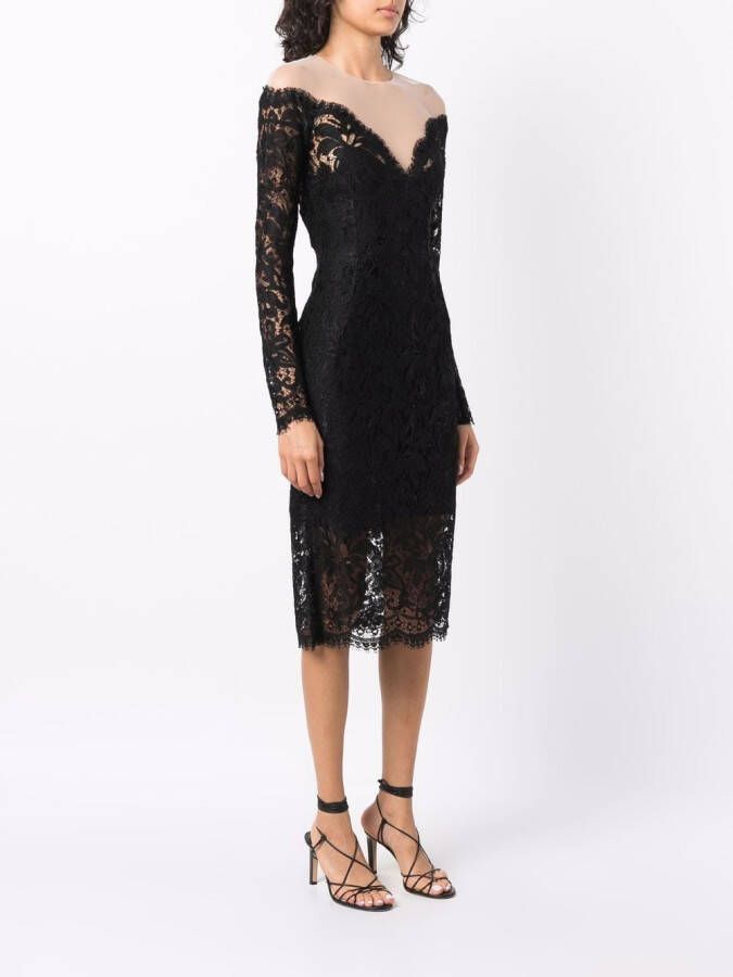Dolce & Gabbana Mini-jurk met kant Zwart