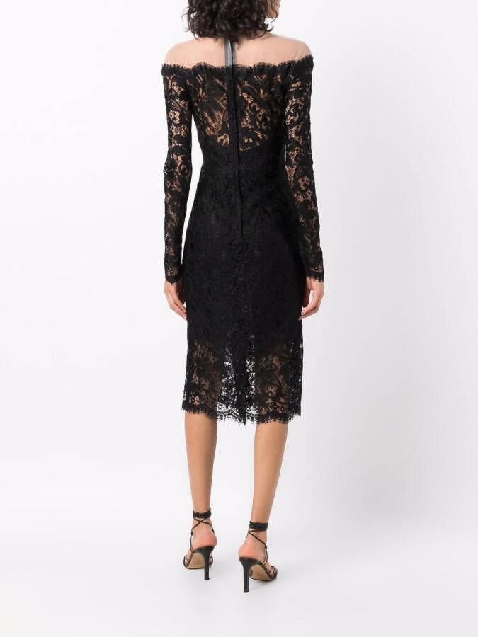 Dolce & Gabbana Mini-jurk met kant Zwart