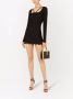 Dolce & Gabbana Mini jurk met kant dames katoen nylon rayon zijde Spandex Elastane 38 Zwart - Thumbnail 2
