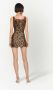 Dolce & Gabbana Mouwloze mini-jurk met luipaardprint Bruin - Thumbnail 4
