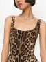 Dolce & Gabbana Mouwloze mini-jurk met luipaardprint Bruin - Thumbnail 5