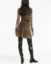 Dolce & Gabbana Mini-jurk met luipaardprint Bruin - Thumbnail 4