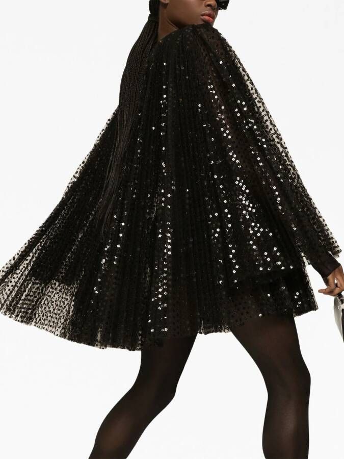 Dolce & Gabbana Mini-jurk met pailletten Zwart