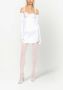 Dolce & Gabbana KIM satijnen mini-jurk Wit - Thumbnail 3