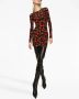 Dolce & Gabbana Mini-jurk met print Zwart - Thumbnail 3