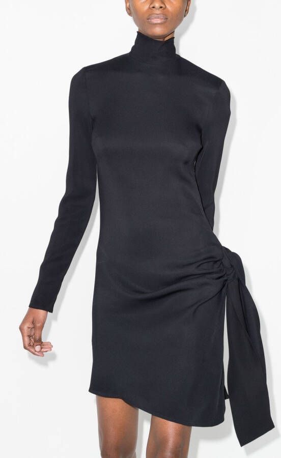 Dolce & Gabbana Mini-jurk met ruchehals Zwart