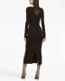 Dolce & Gabbana Mini-jurk met vierkante hals Bruin - Thumbnail 4
