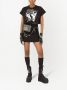 Dolce & Gabbana Crêpe mini-rok met logo-applicatie Zwart - Thumbnail 2