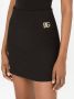 Dolce & Gabbana Crêpe mini-rok met logo-applicatie Zwart - Thumbnail 5
