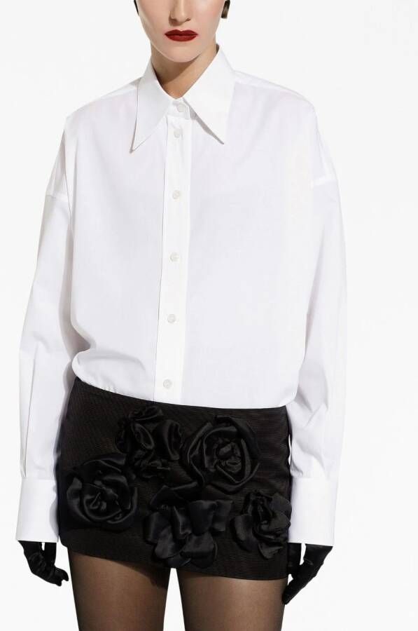 Dolce & Gabbana Mini-shorts met bloemenprint Zwart