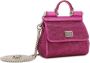 Dolce & Gabbana Tas verfraaid met stras Roze - Thumbnail 4