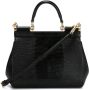 Dolce & Gabbana Medium Sicily schoudertas Zwart - Thumbnail 3