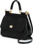 Dolce & Gabbana Medium Sicily schoudertas Zwart - Thumbnail 4