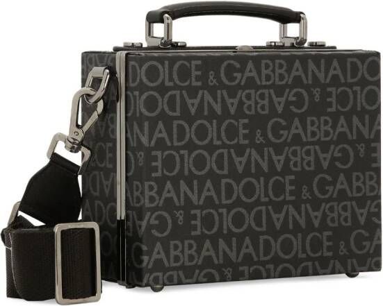 Dolce & Gabbana Mini-tas met logoprint Zwart