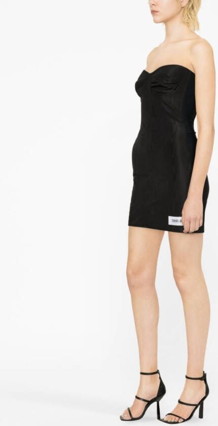 Dolce & Gabbana Strapless mini-jurk Zwart