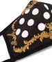 Dolce & Gabbana Mondkapje met stippen unisex katoen katoen Polyester Spandex Elastane Eén Zwart - Thumbnail 3