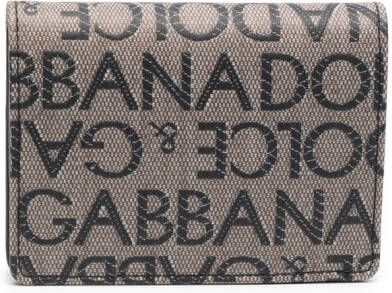 Dolce & Gabbana Portemonnee met monogramprint Beige