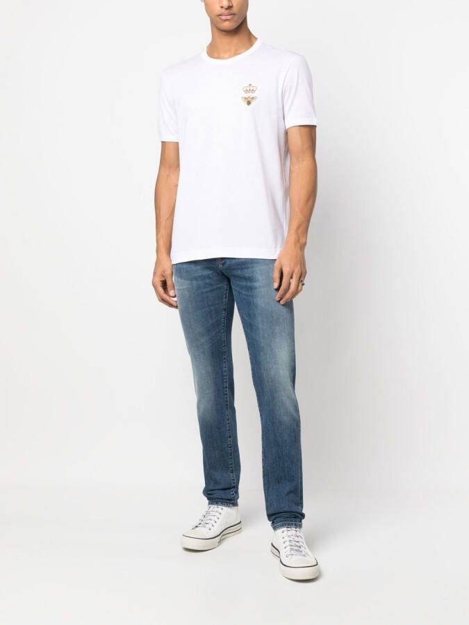 Dolce & Gabbana T-shirt met borduurwerk Wit