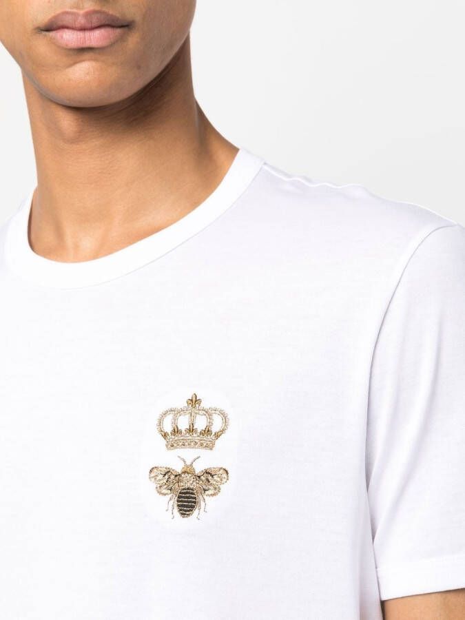 Dolce & Gabbana T-shirt met borduurwerk Wit