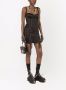 Dolce & Gabbana Satijnen mini-jurk met veters Zwart - Thumbnail 2