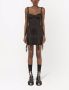 Dolce & Gabbana Satijnen mini-jurk met veters Zwart - Thumbnail 3