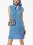 Dolce & Gabbana Mouwloze mini-jurk Blauw - Thumbnail 5