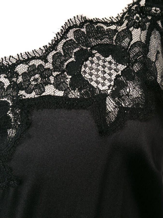 Dolce & Gabbana nachtjurkje van kant Zwart