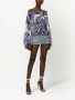 Dolce & Gabbana Chiffon blouse met zebraprint Blauw - Thumbnail 2