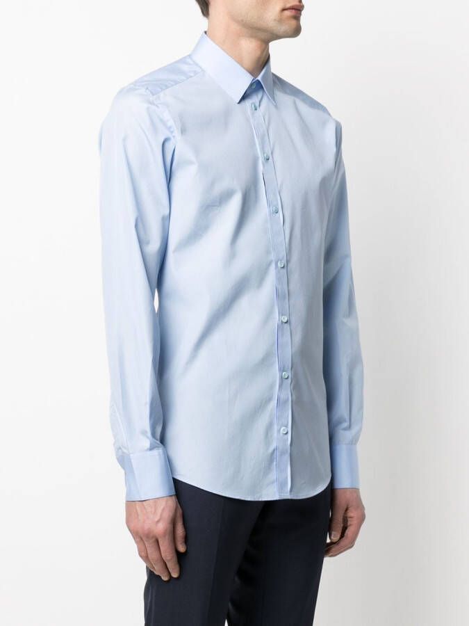 Dolce & Gabbana Overhemd met klassieke kraag Blauw