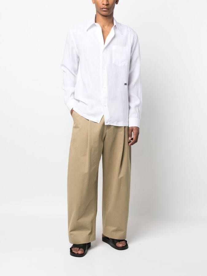 Dolce & Gabbana Overhemd met logodetail Wit