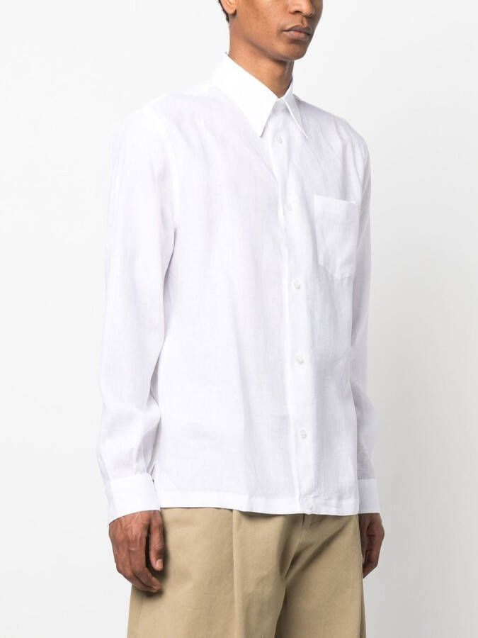 Dolce & Gabbana Overhemd met logodetail Wit