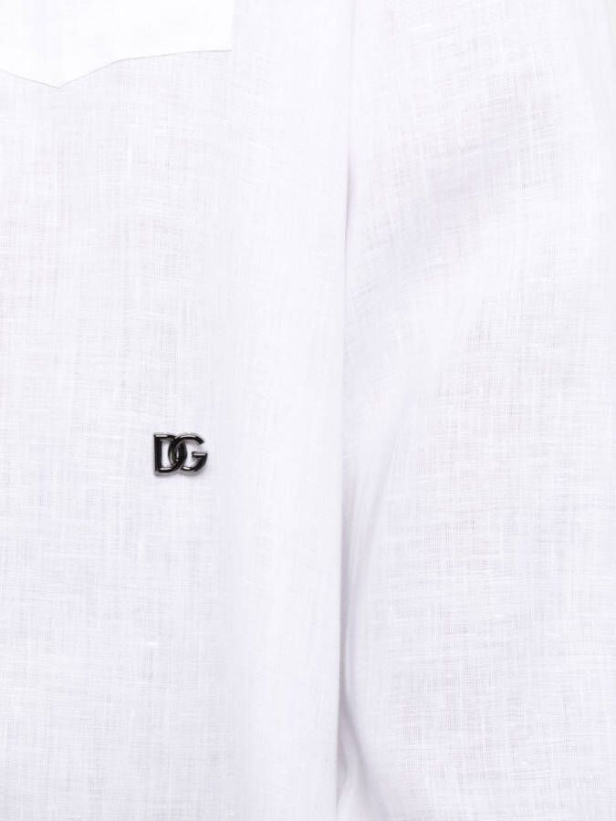 Dolce & Gabbana Overhemd met logodetail Wit