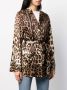 Dolce & Gabbana Overhemd met luipaardprint dames zijde Spandex Elastane 36 Bruin - Thumbnail 3