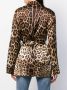 Dolce & Gabbana Overhemd met luipaardprint dames zijde Spandex Elastane 36 Bruin - Thumbnail 4