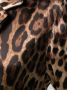 Dolce & Gabbana Overhemd met luipaardprint dames zijde Spandex Elastane 36 Bruin - Thumbnail 5