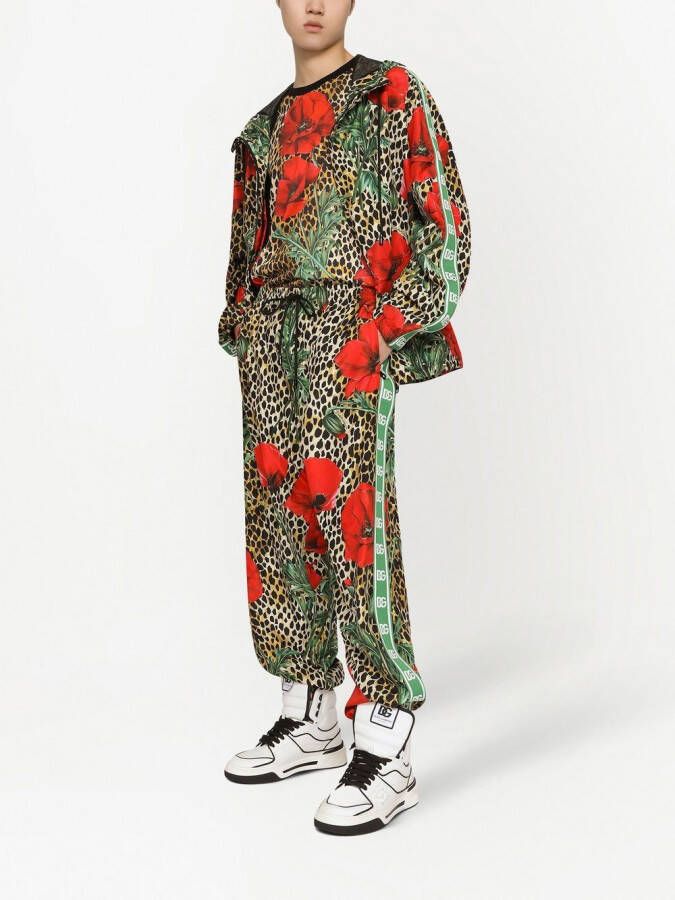 Dolce & Gabbana Overhemd met luipaardprint Bruin